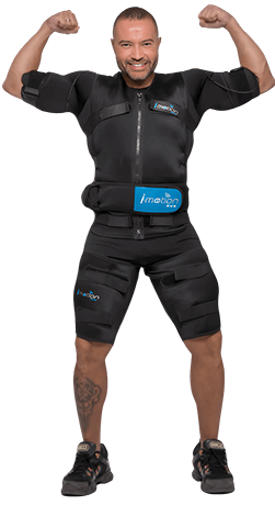 Professional athlete wearing the I-motion EMS system